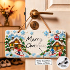 ⏳ Last Day 49% OFF – 🎄 Beginner-Friendly DIY Sea Glass Christmas Hanging Sign Kit | 8 Festive Designs with Handwritten Personalization ✍️