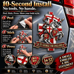 🛡️ “St George for England” Protection & Blessing Commemorative Metal Car Emblem