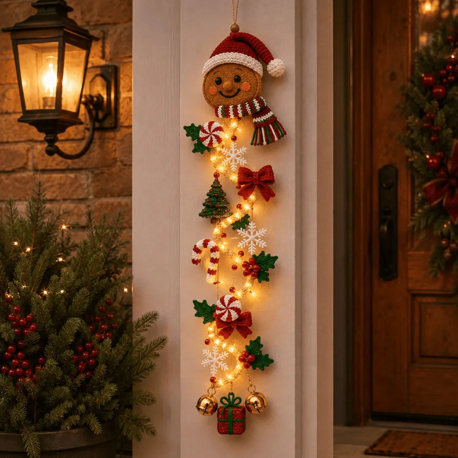 ⏳ Last day with 49% off – 🎄MerryCascade™: festive door hanging lights for Christmas | 6 festive designs with lights✨