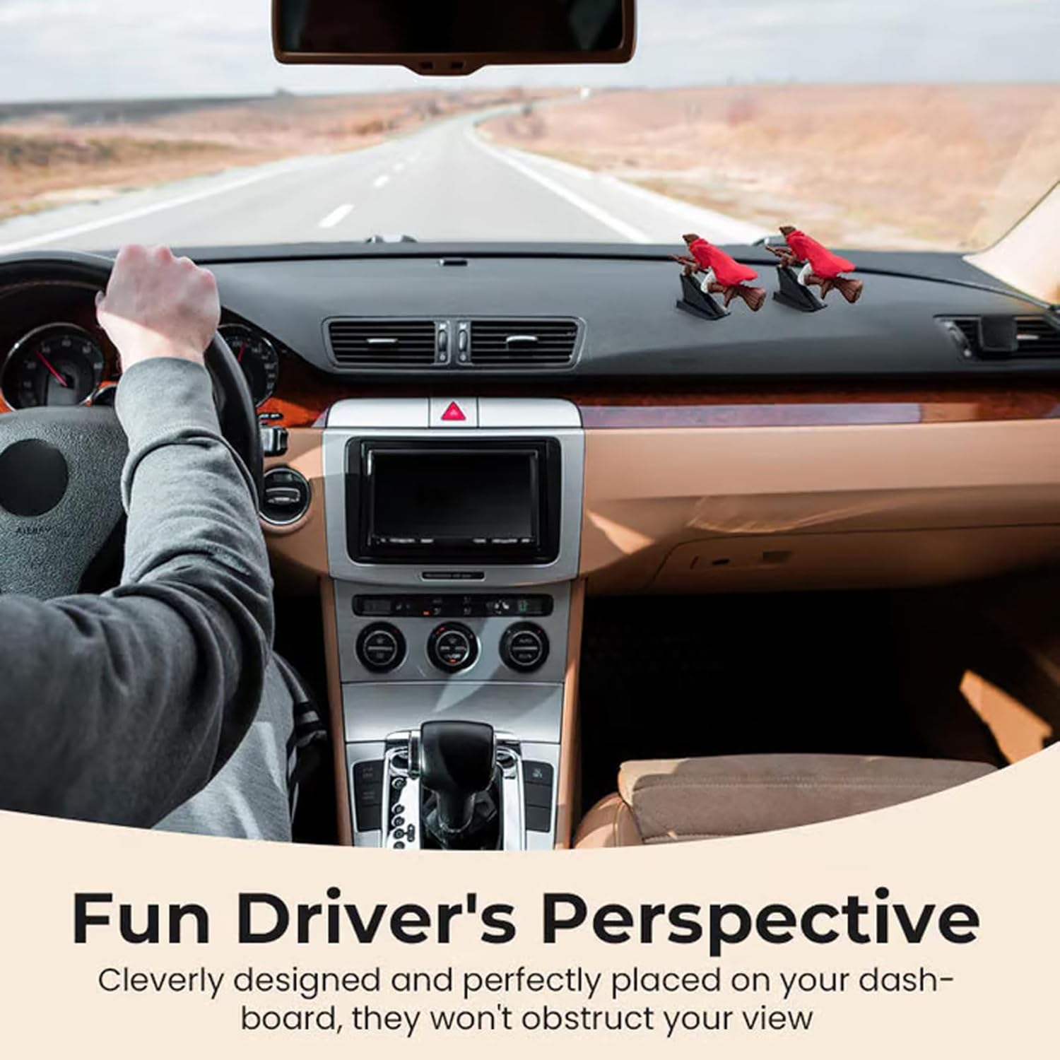 🚗Fantasy car decoration - 🧙‍♀️Hexen and wizard broomstick dashboard drift ornaments✨