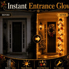 ⏳ Last day with 49% off – 🎄MerryCascade™: festive door hanging lights for Christmas | 6 festive designs with lights✨