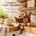 Reading Owl Figurine