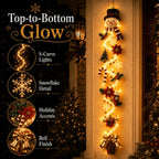⏳ Last day with 49% off – 🎄MerryCascade™: festive door hanging lights for Christmas | 6 festive designs with lights✨