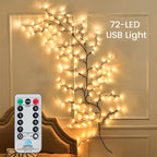 🌟🎅 Flexible LED Tree Branch – Warm & Festive