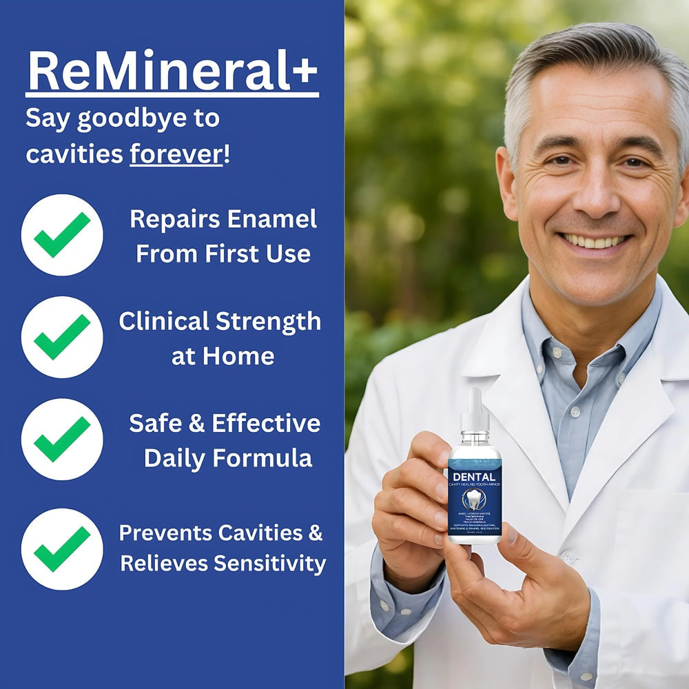 📢📢50% OFF!! ⏰Fluoride-free hydroxyapatite tooth protection drops & enamel repair, teeth whitening & fresh breat