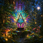 Forest Shadow Lamp - Mosaic Prism Projection Lamp