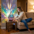 Forest Shadow Lamp - Mosaic Prism Projection Lamp