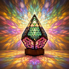 Forest Shadow Lamp - Mosaic Prism Projection Lamp