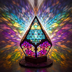 Forest Shadow Lamp - Mosaic Prism Projection Lamp