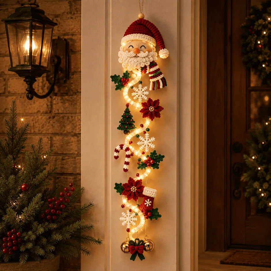 ⏳ Last day with 49% off – 🎄MerryCascade™: festive door hanging lights for Christmas | 6 festive designs with lights✨