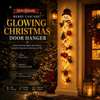 ⏳ Last day with 49% off – 🎄MerryCascade™: festive door hanging lights for Christmas | 6 festive designs with lights✨