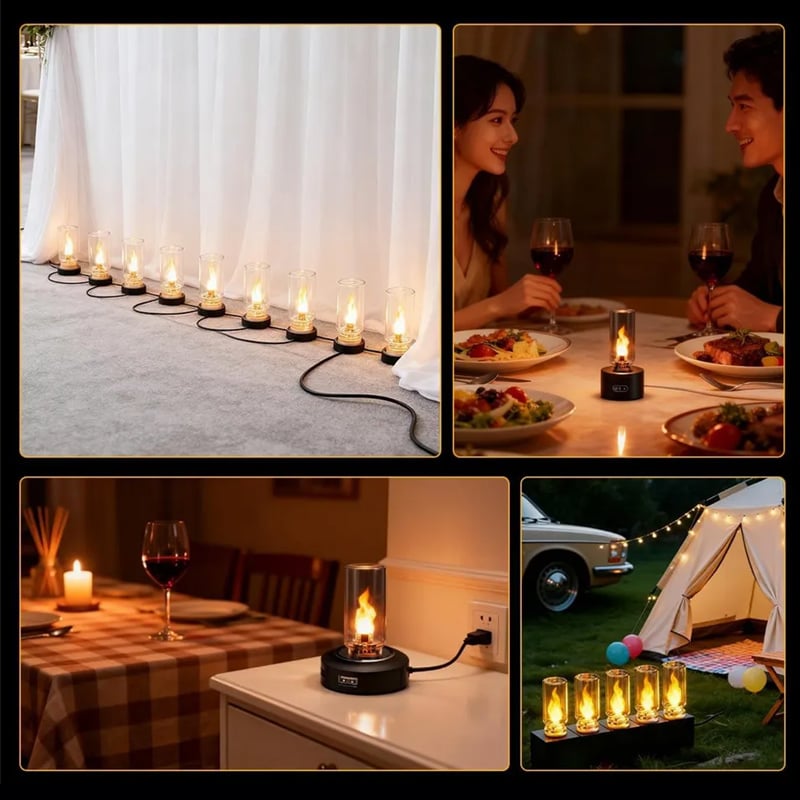 🔥USB lamp with realistic flame