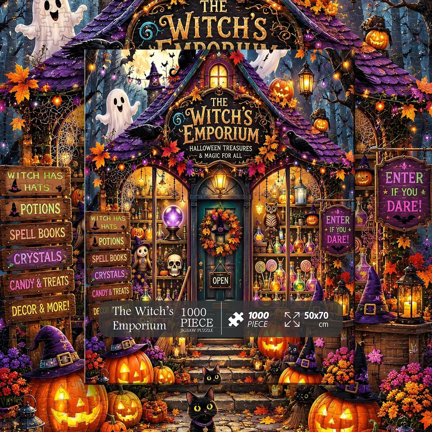 🔥49% Off Last Day - 👻The Witch’s Emporium Jigsaw Puzzle 1000 Pieces