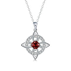 ✨ Mystical Birthstone Witches Knot Necklace – Natural Crystal 🔮💞Protect Your Loved Ones