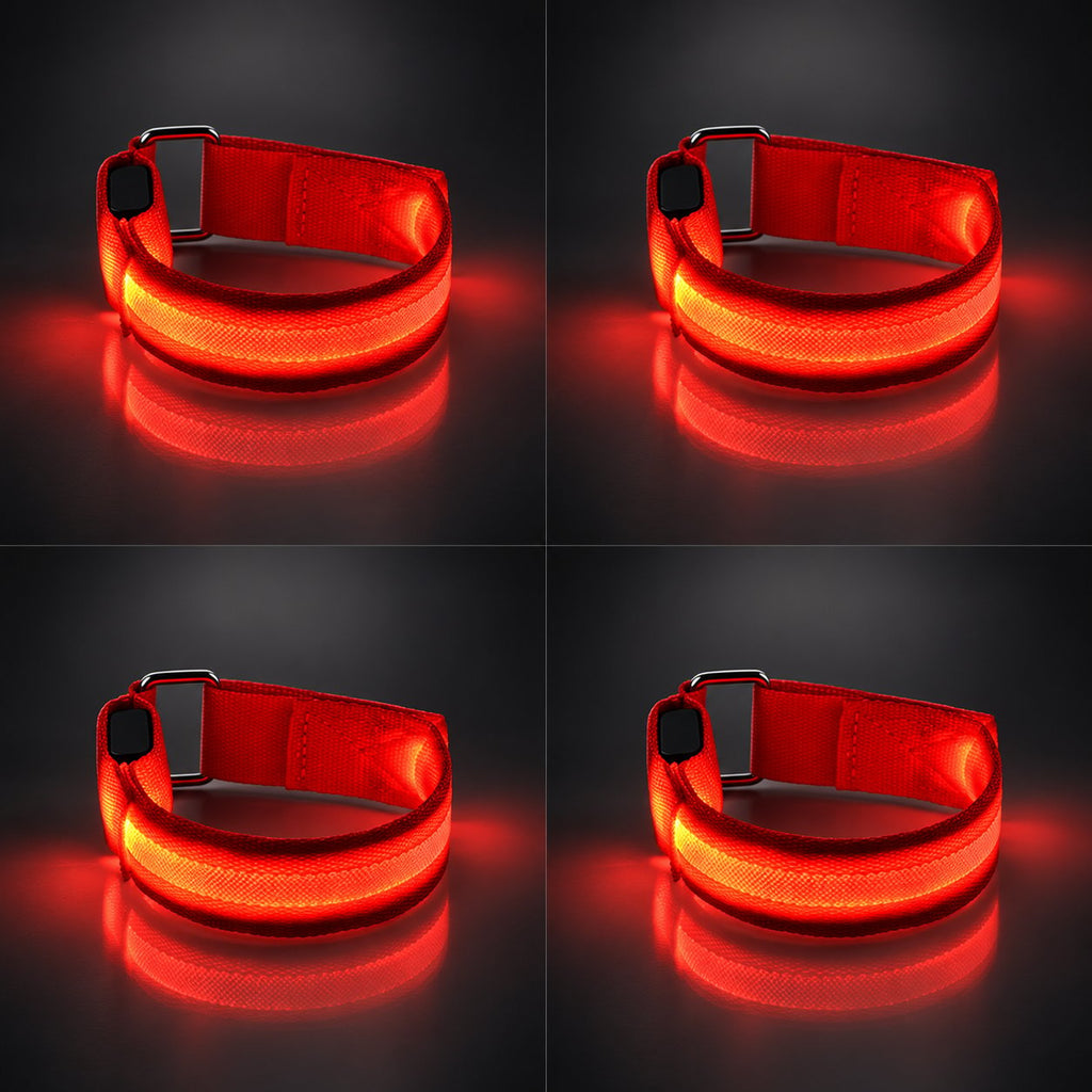 🐎 Horse LED Leg Straps – 4 Pack | Rechargeable Night Riding Safety Lights | Adjustable Velcro Fit for Horses of All Sizes ✨