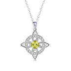✨ Mystical Birthstone Witches Knot Necklace – Natural Crystal 🔮💞Protect Your Loved Ones