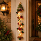 ⏳ Last day with 49% off – 🎄MerryCascade™: festive door hanging lights for Christmas | 6 festive designs with lights✨