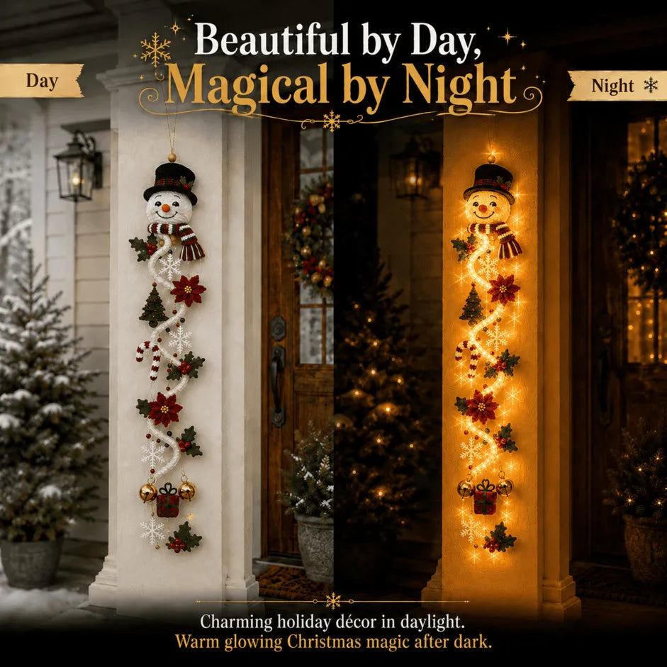 ⏳ Last day with 49% off – 🎄MerryCascade™: festive door hanging lights for Christmas | 6 festive designs with lights✨