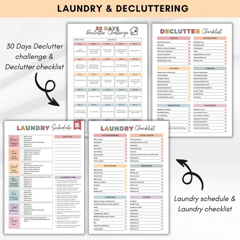 🔥🔥ADHD toolbox for cleaning and tidying up — Household planne