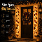 ⏳ Last day with 49% off – 🎄MerryCascade™: festive door hanging lights for Christmas | 6 festive designs with lights✨