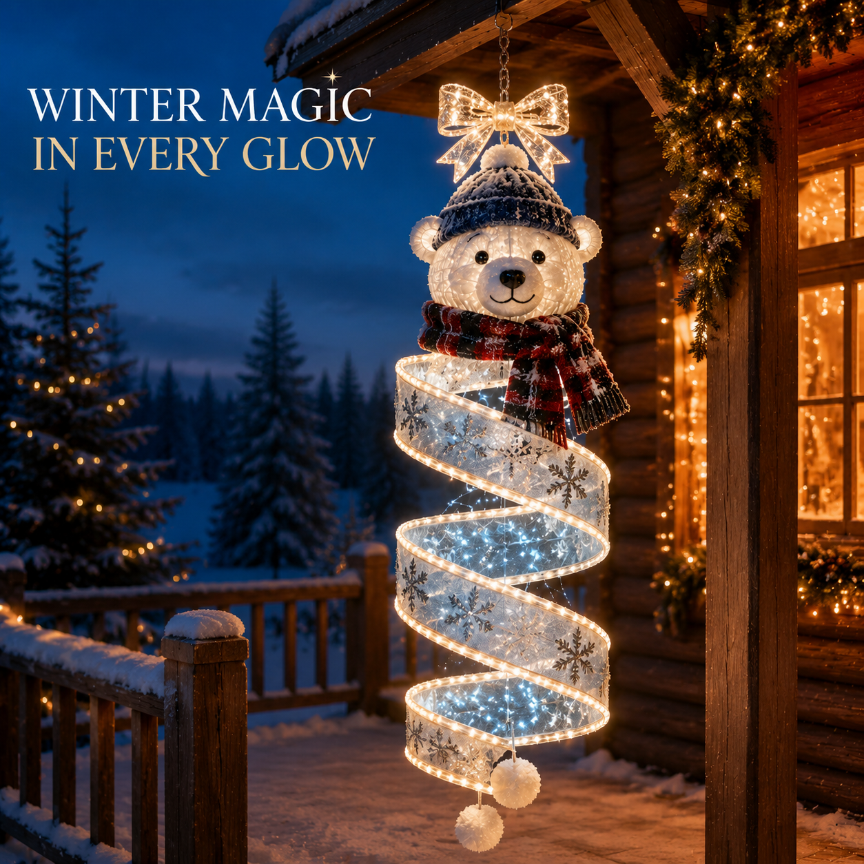 🎄Christmas Magic Spiral Hanging LED Light Collection