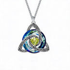 ✨Birthstone Celtic Trinity Knot Necklace – Meaningful Symbol of Love & Connection ❤️