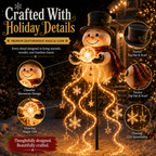 🎄49% OFF🎄 Snowman Magic Fountain™-Flowing Snowflake LED Christmas Garden Light❄️