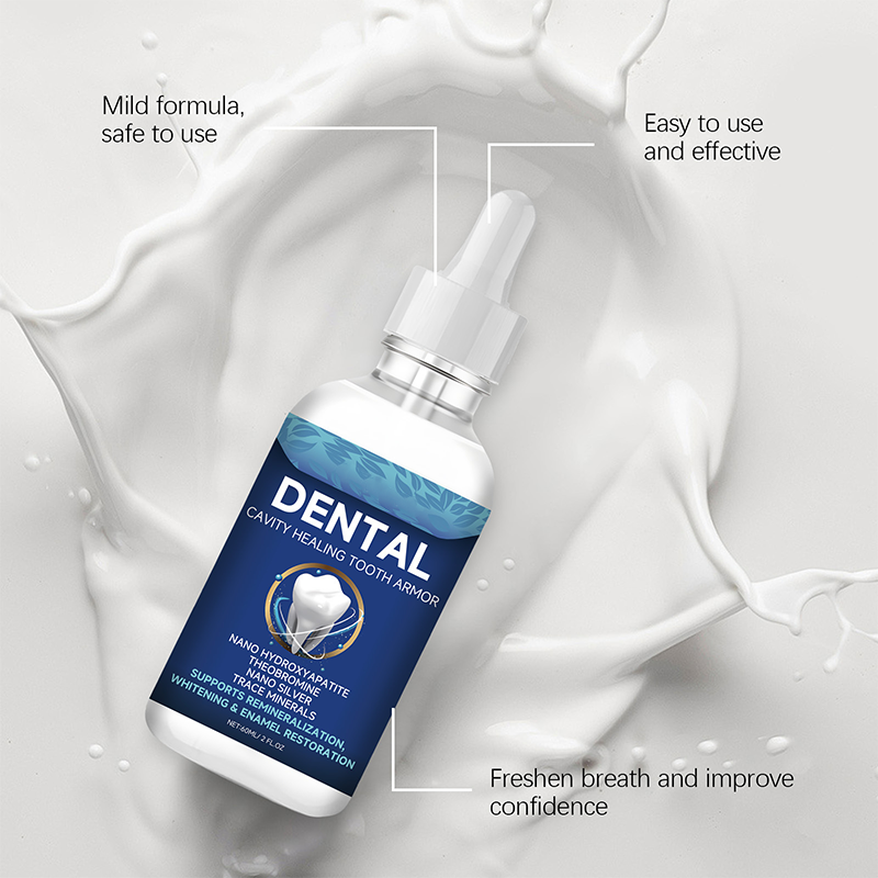 📢📢50% OFF!! ⏰Fluoride-free hydroxyapatite tooth protection drops & enamel repair, teeth whitening & fresh breat