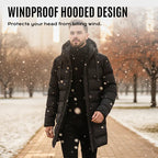 ⌛50% Off Everything! ⏰ Men's Quilted Jacket With Hood, Medium Length 🔥